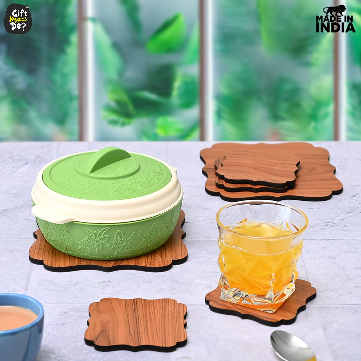 Kitchen Coasters for Hot Utensils & Anti Slip Coaster Set for Big Hot Pots, Pans, Casserole & Bowl