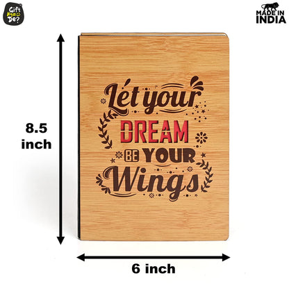 Diary Notebook | Motivational Quotes On Diary Front | Corporate Gifts (100 quality pages 8x6inch)