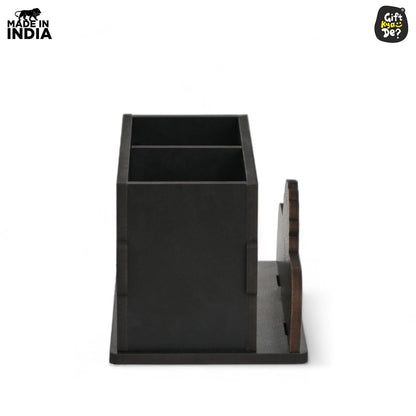Cutlery Stand with Tissue Holder for Kitchen & Dining Table | 2 Compartments | Spoon, Knife & Fork Holder, Cutlery Organizer