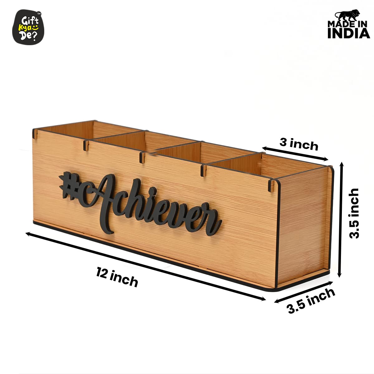 Combo Desk Organizer 4 Compartment | Pen Stand For Office Table | Stylish & Eco-Friendly