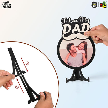 Gift by FusionEdge I Love My Dad Photo Frame - Personalized Gift for Dad | Unique Father's Day Gift, Birthday Gift for Father, Dad Gifts