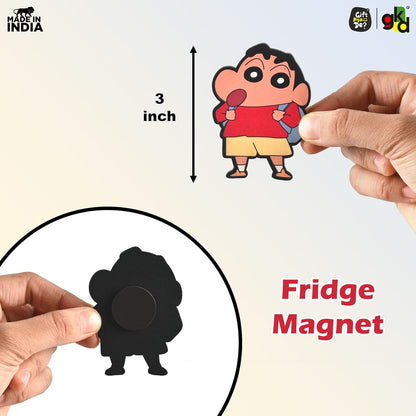 Wooden Fridge Magnet Set – Pack of 6 | Cartoon, Emoji & Veggie Designs | Cute, Fun & Durable Refrigerator Magnets