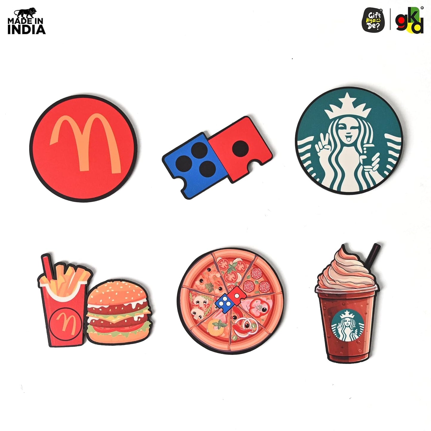 Wooden Fridge Magnets – Set of Unique & Customizable Designs