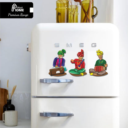 MustHome Fridge Magnet | Indian Theme & Musical Instruments