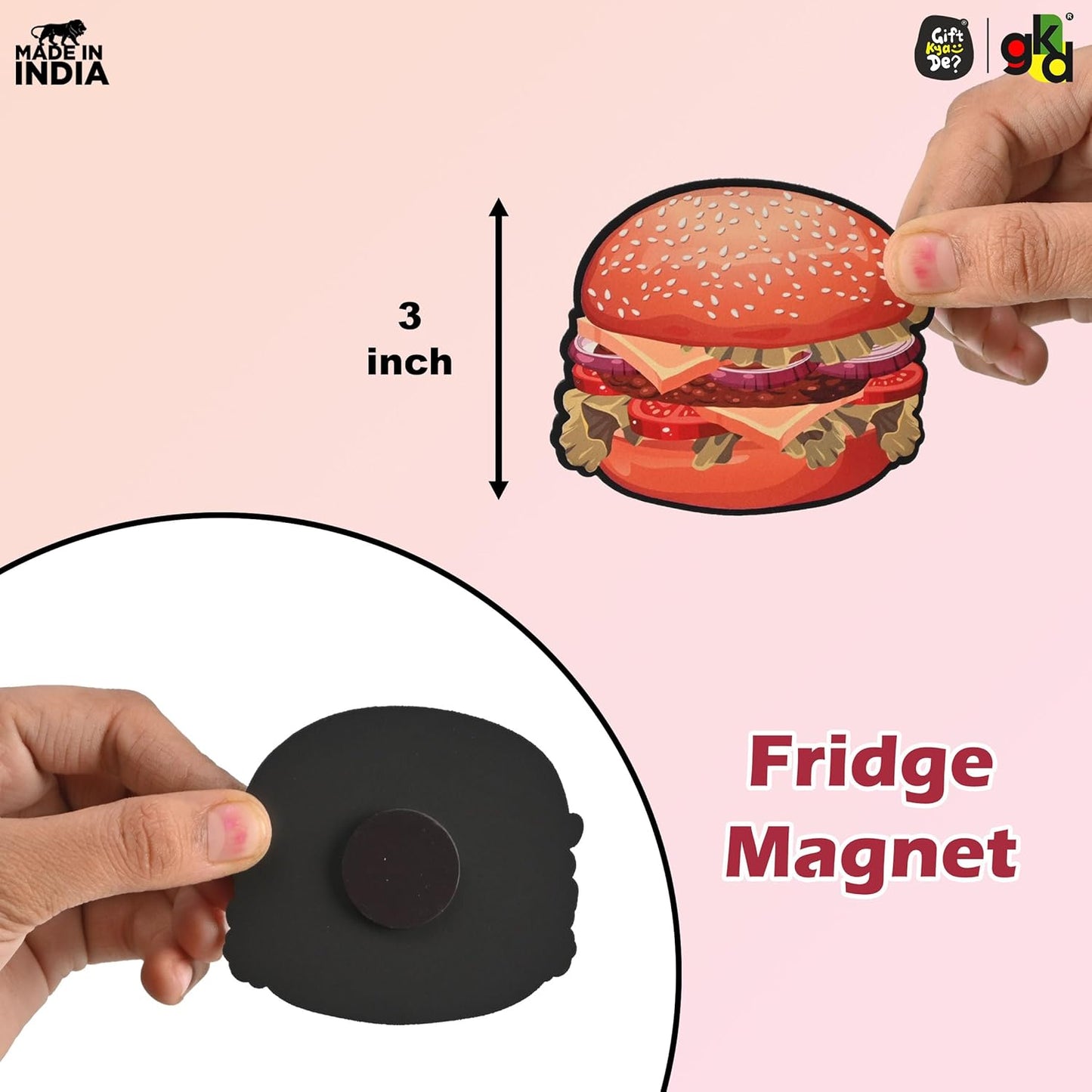 Wooden Fridge Magnets – Set of Unique & Customizable Designs