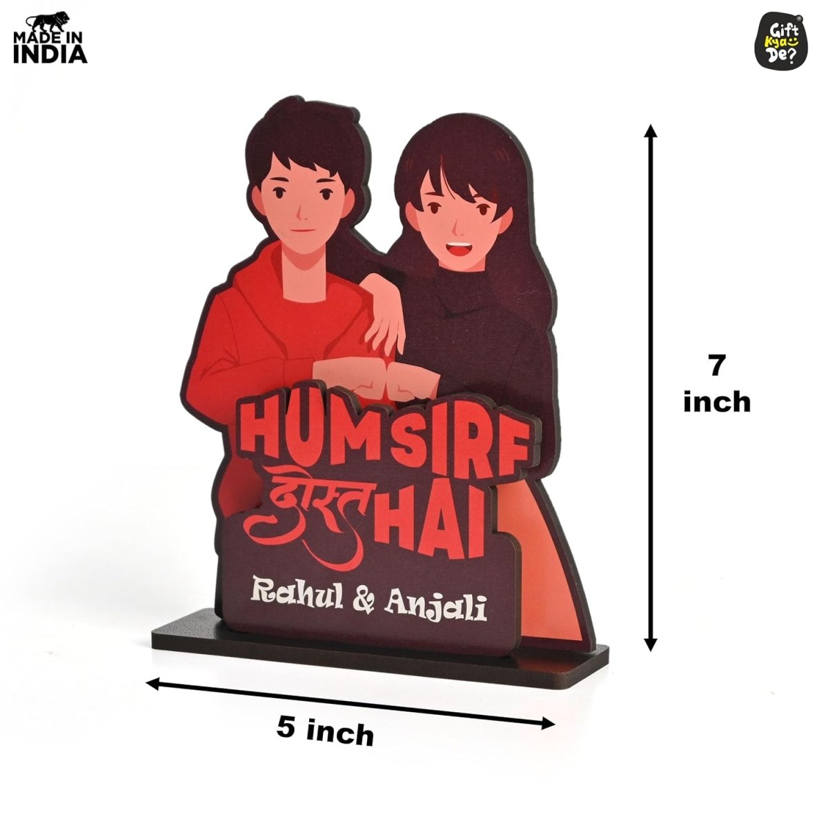 Personalized Friendship Day Showpiece | Gift for Best Friends, Birthday Gift for Friend