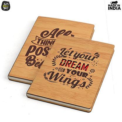 Diary Notebook | Motivational Quotes On Diary Front | Corporate Gifts (100 quality pages 8x6inch)