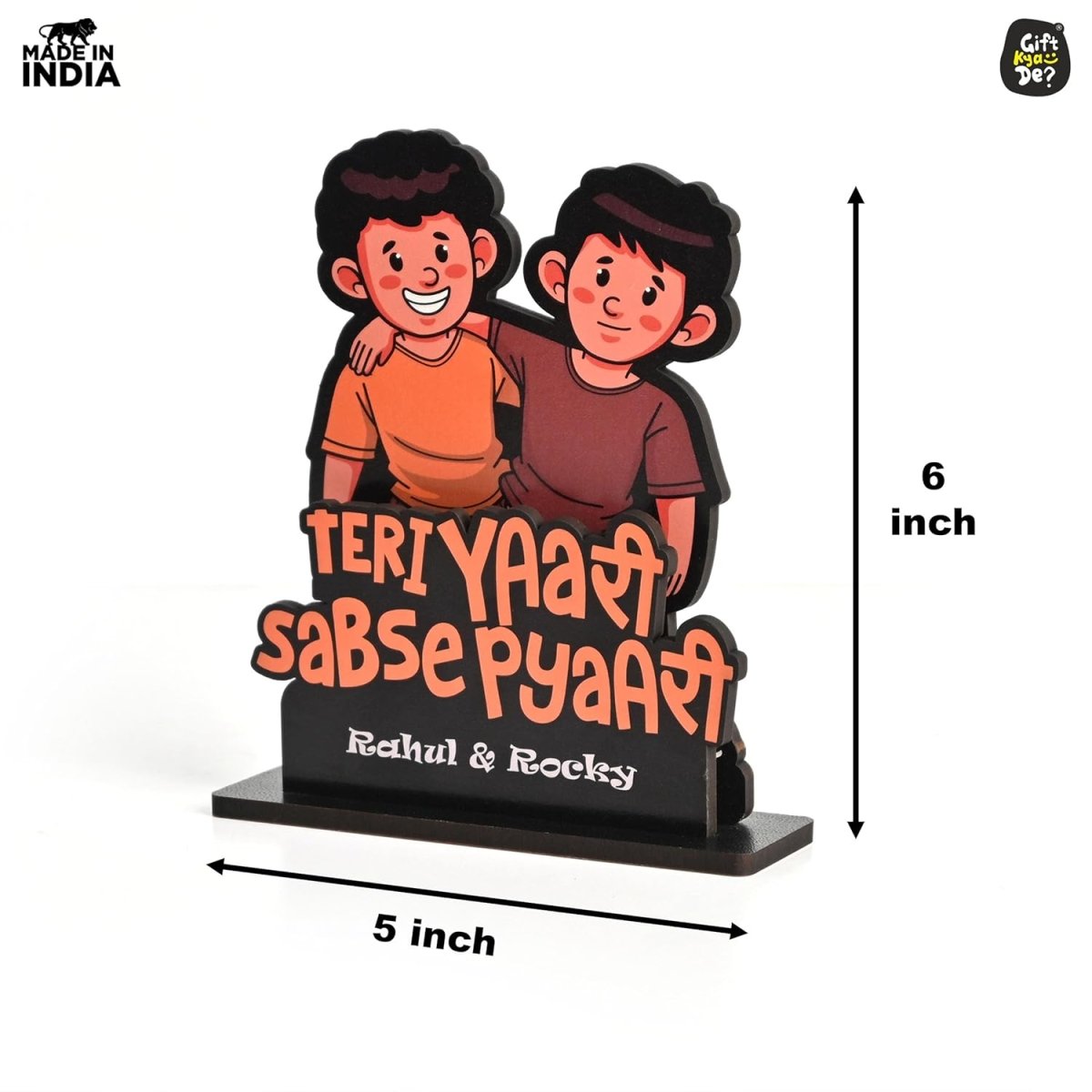 Personalized Friendship Day Showpiece | Gift for Best Friends, Birthday Gift for Friend