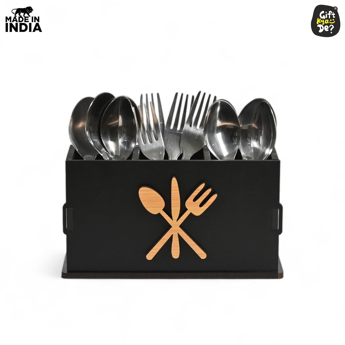 3 Compartments Cutlery Stand for Kitchen & Dining Table | Spoon, Knife & Fork Holder, Cutlery Organizer