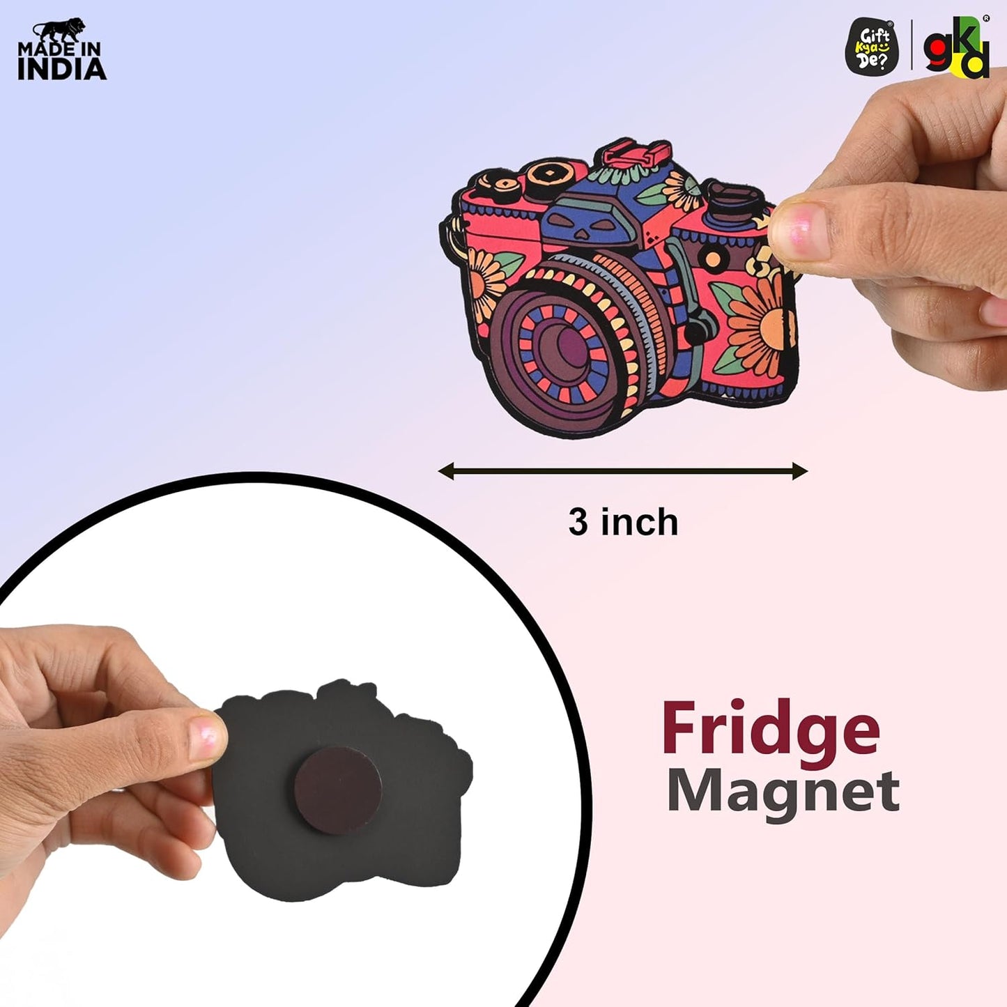 Wooden Fridge Magnets – Set of Unique & Customizable Designs