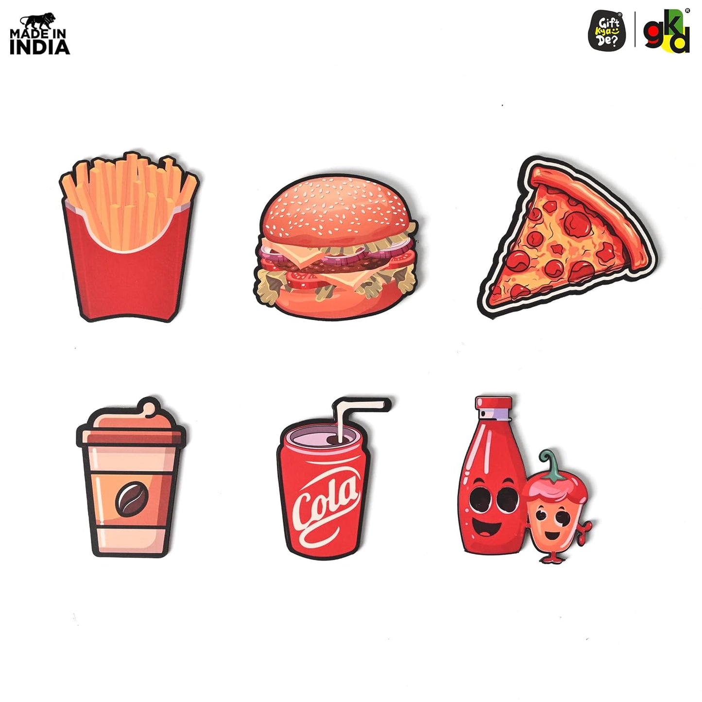 Wooden Fridge Magnets – Set of Unique & Customizable Designs