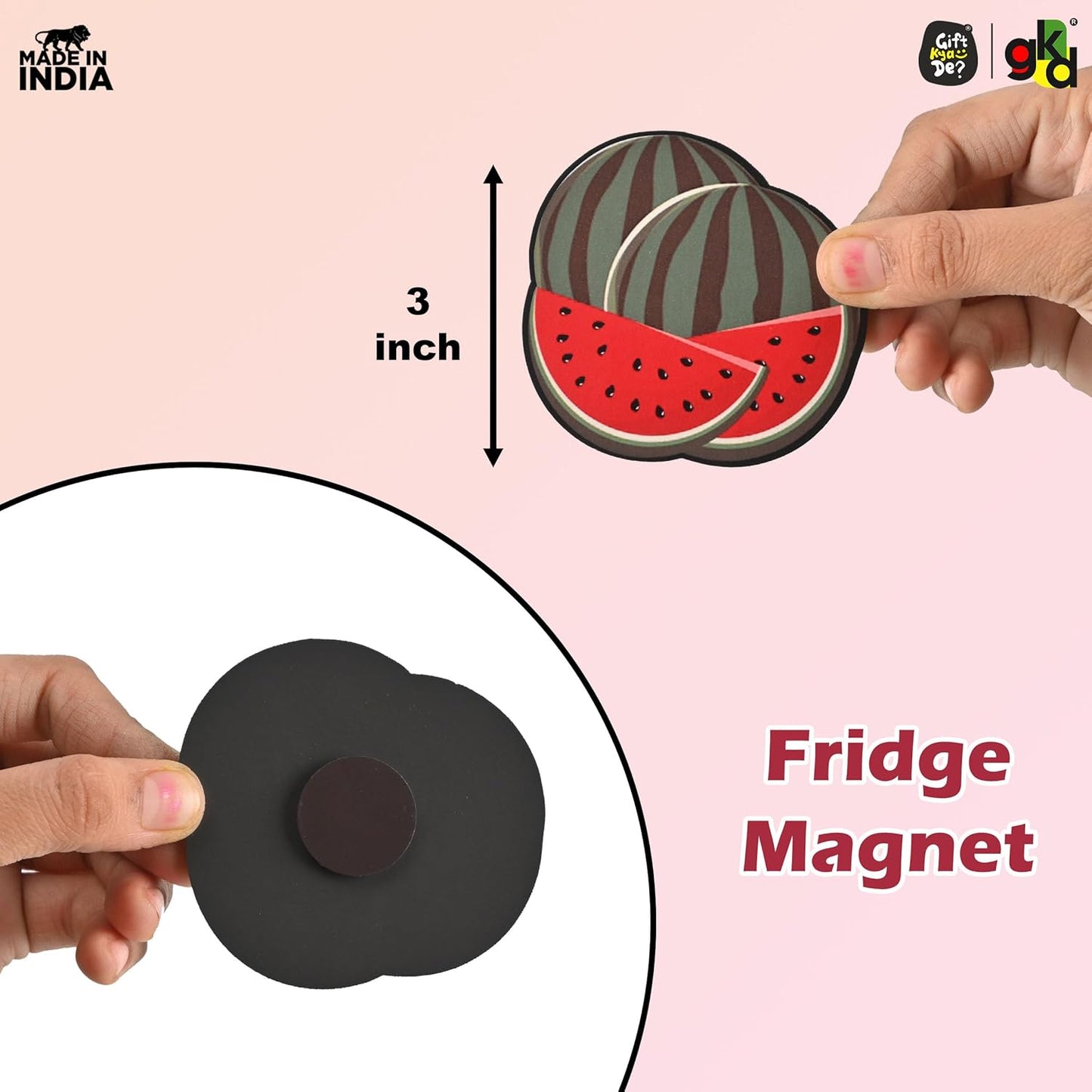Wooden Fridge Magnets – Set of Unique & Customizable Designs