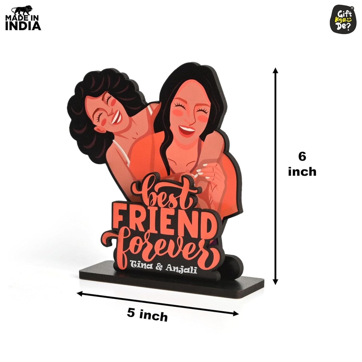 Personalized Friendship Day Showpiece | Gift for Best Friends, Birthday Gift for Friend