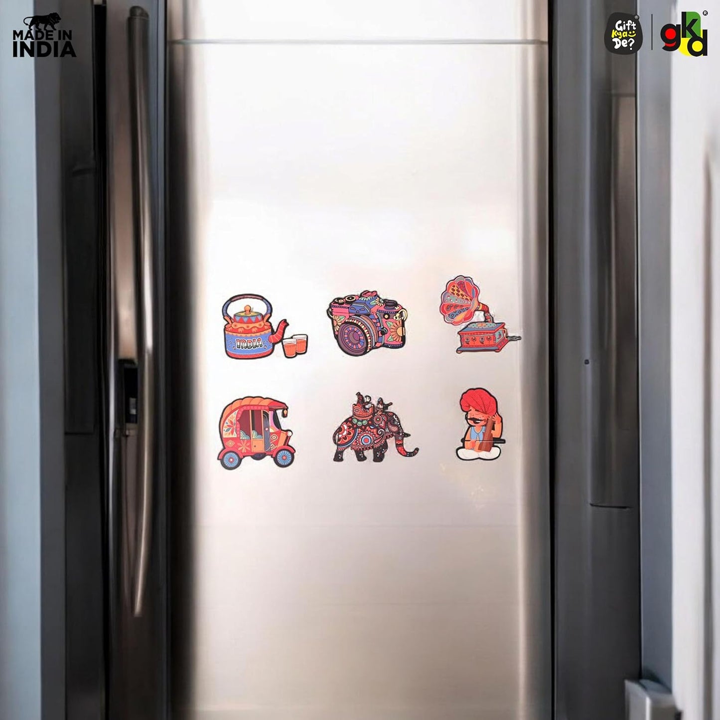 Wooden Fridge Magnets – Set of Unique & Customizable Designs