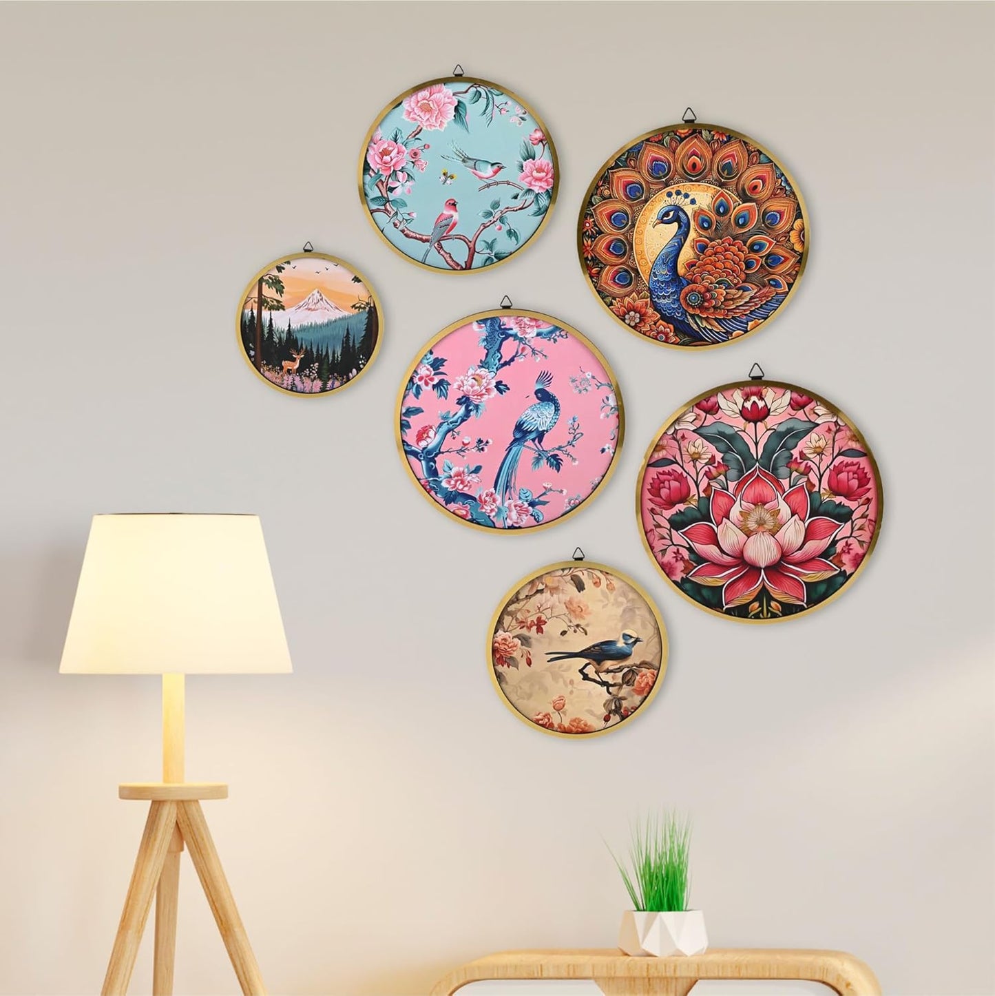 MustHome Wall Plates for home decoration   Set of 6