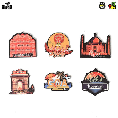 Wooden Fridge Magnets – Set of Unique & Customizable Designs