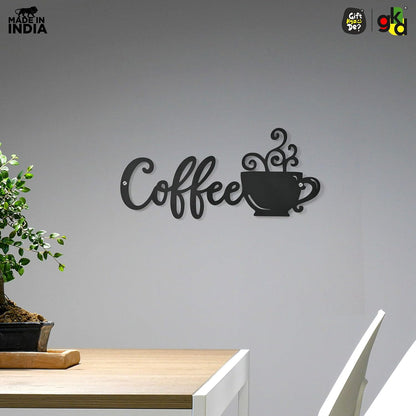 Welcome, Coffee & Kitchen Theme Wall Art | Wood Wall Hanging for Home Décor, Cafe Decor