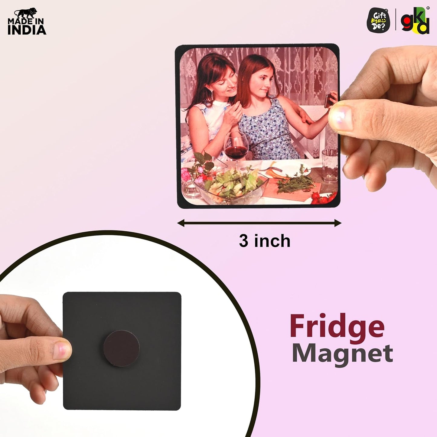 Wooden Fridge Magnets – Set of Unique & Customizable Designs