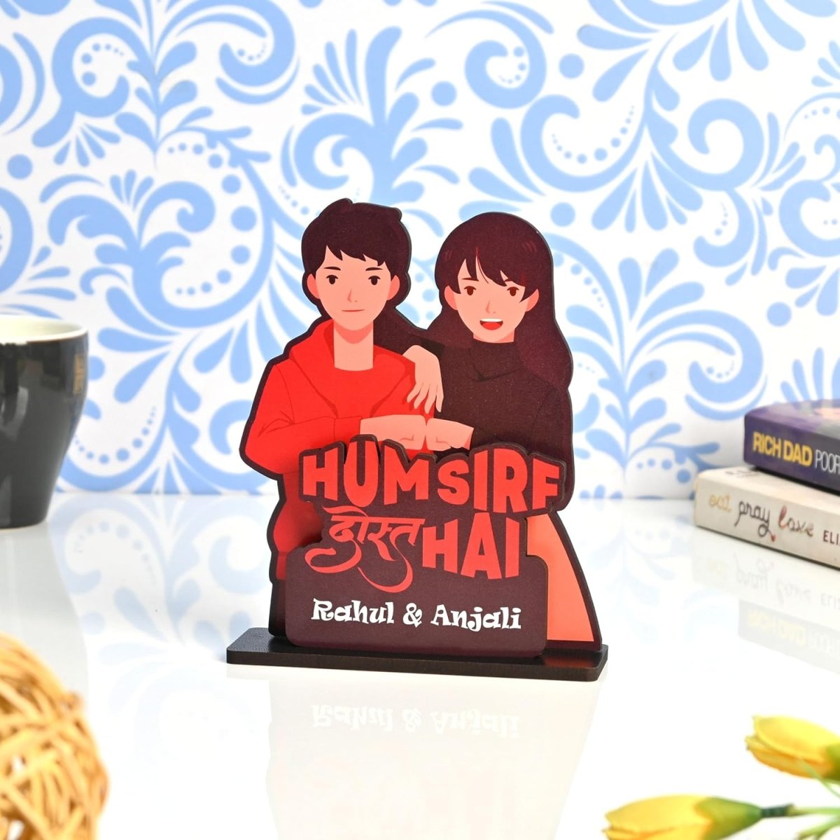 Personalized Friendship Day Showpiece | Gift for Best Friends, Birthday Gift for Friend