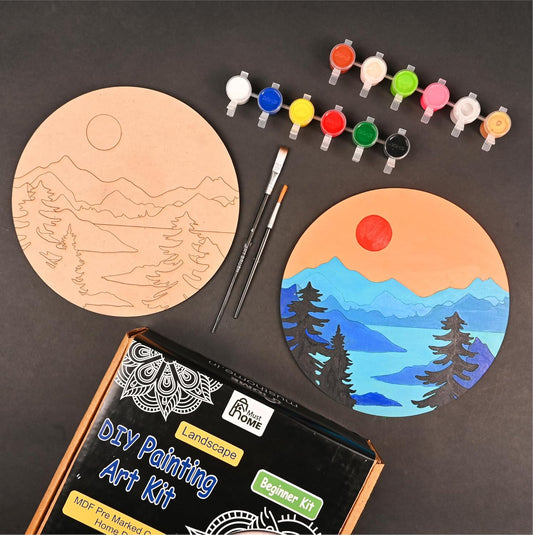 MustHome Wooden Mandala Painting Kit, Craft kit for Kids 6-12