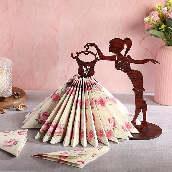 MustHome Tissue Paper Holder Napkin Organizer Napkin Dress Freestanding |