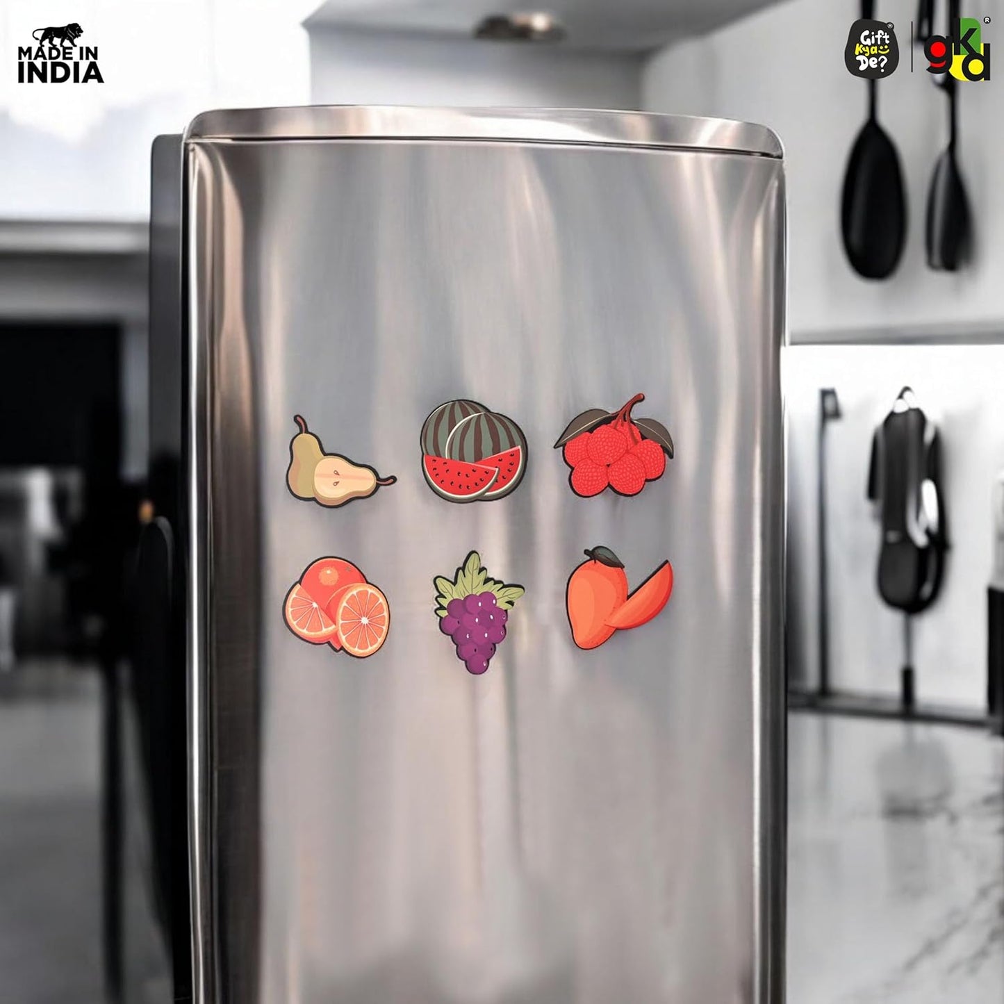 Wooden Fridge Magnets – Set of Unique & Customizable Designs