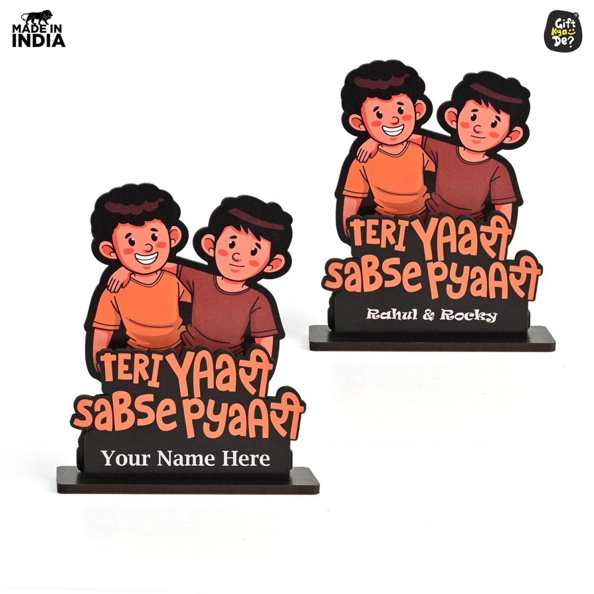 Personalized Friendship Day Showpiece | Gift for Best Friends, Birthday Gift for Friend