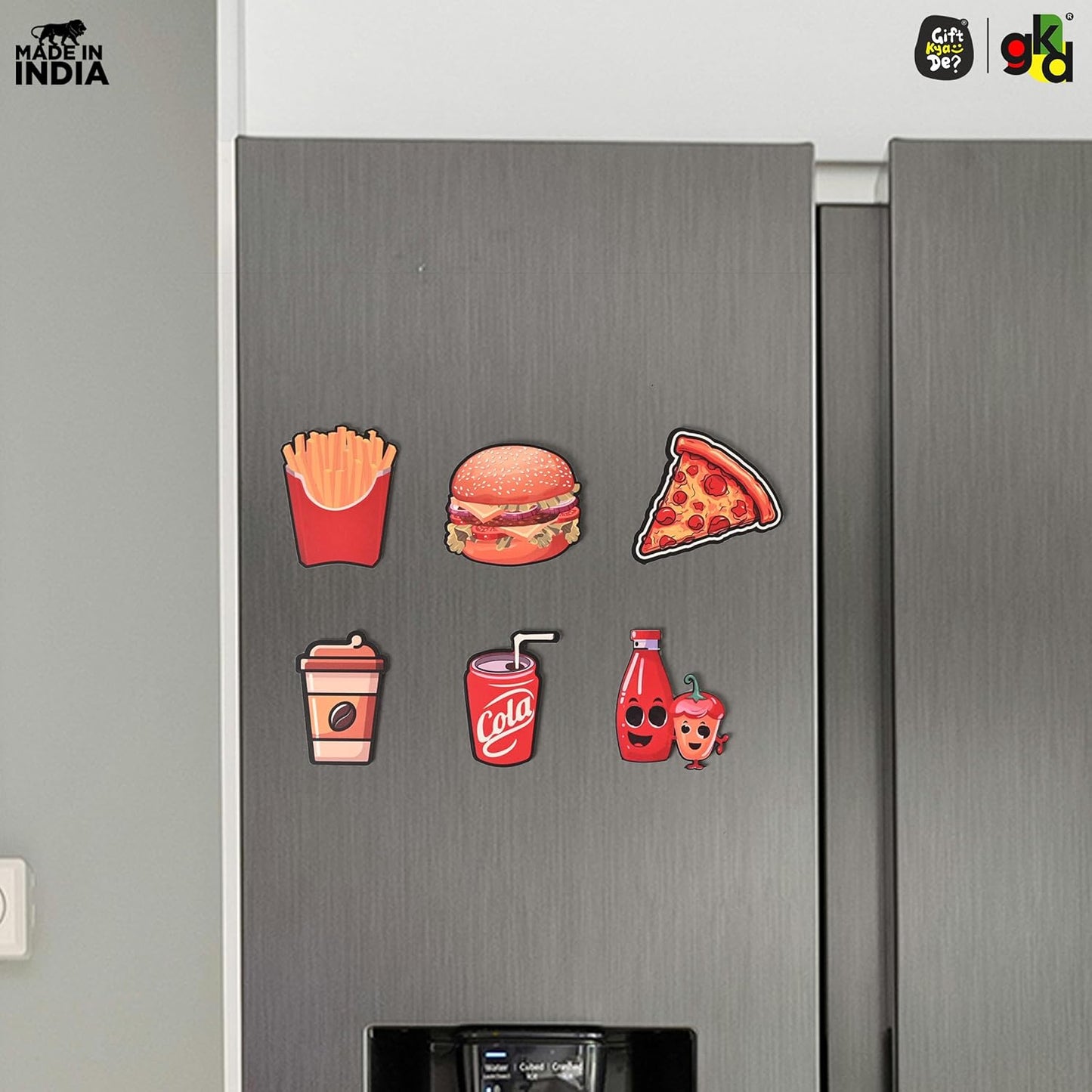 Wooden Fridge Magnets – Set of Unique & Customizable Designs