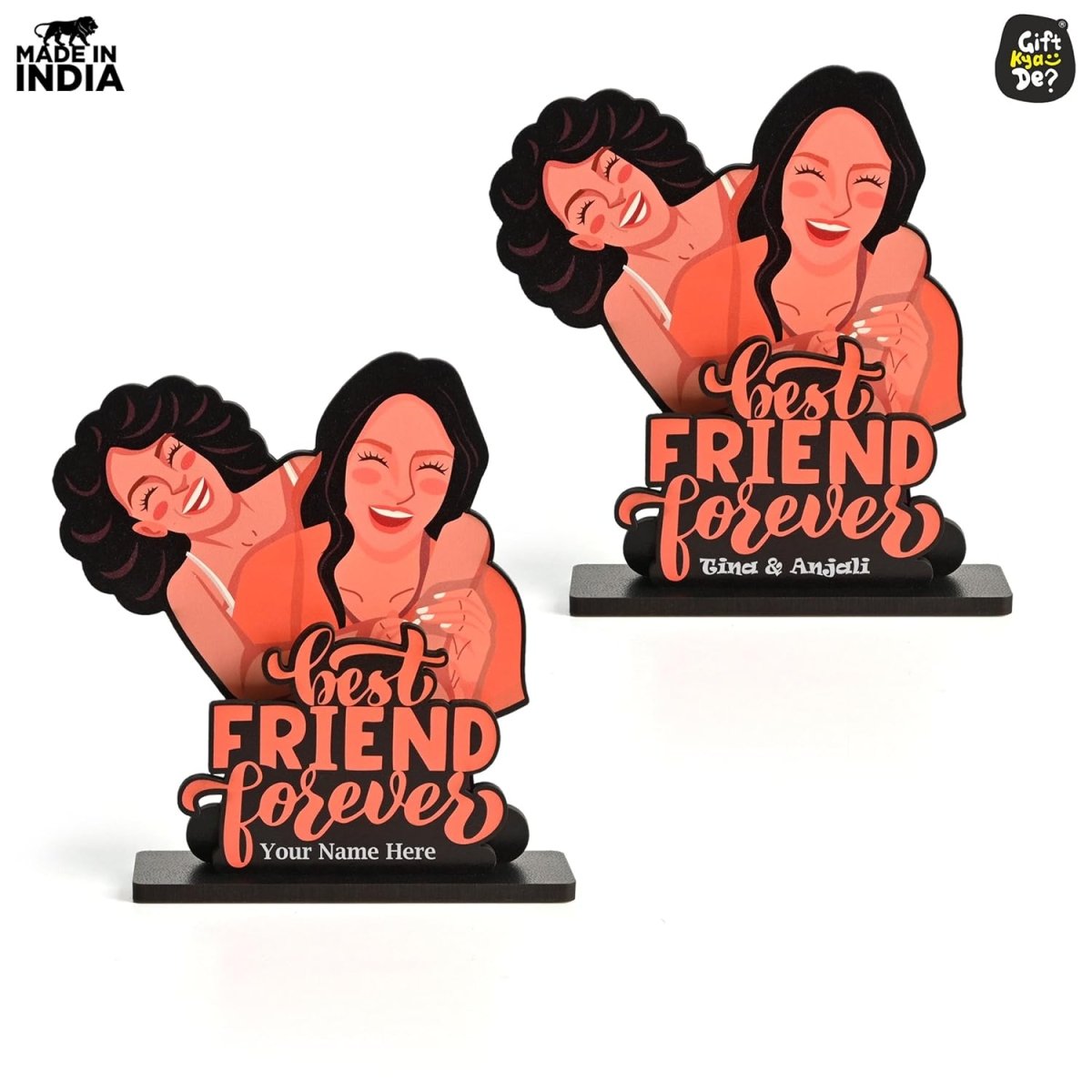 Personalized Friendship Day Showpiece | Gift for Best Friends, Birthday Gift for Friend