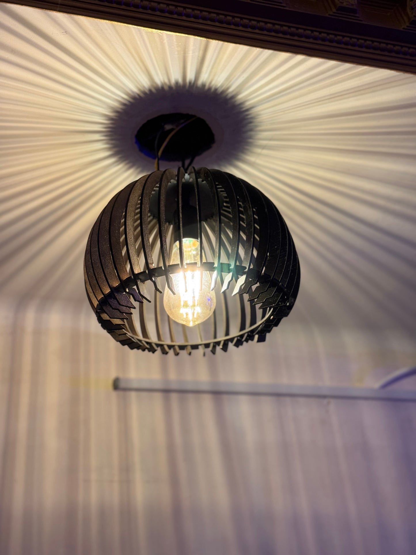 Wooden Mdf Ceiling Lamp