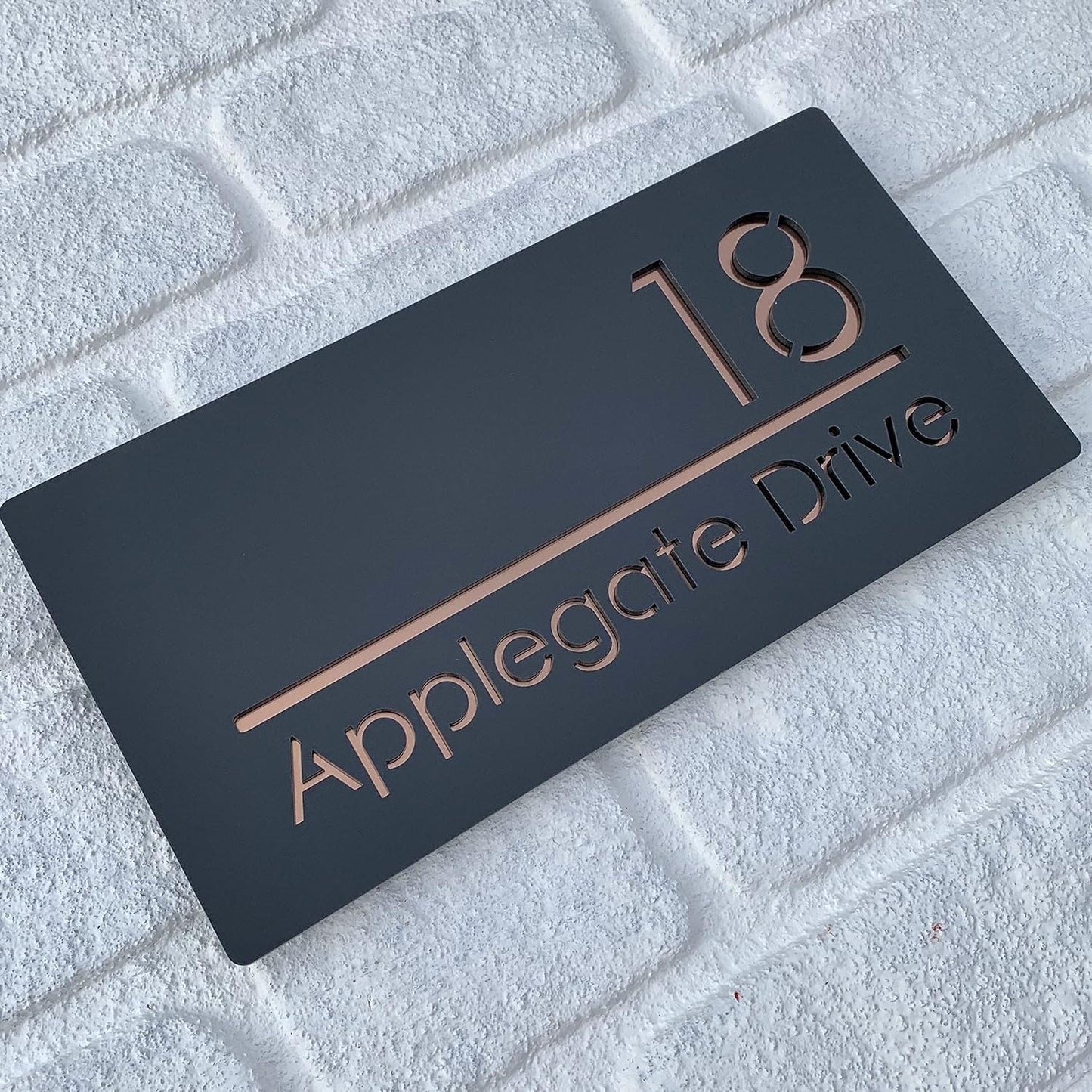MustHome | Name Plate For Home, Office & Outdoor Entrance | 15X30 cm