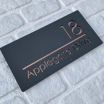 MustHome | Name Plate For Home, Office & Outdoor Entrance | 15X30 cm