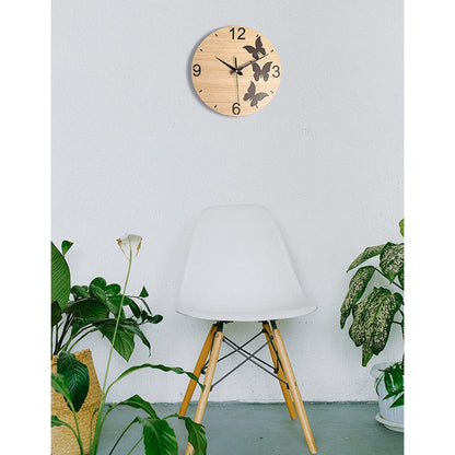 Personalized butterfly Wooden Wall Clock