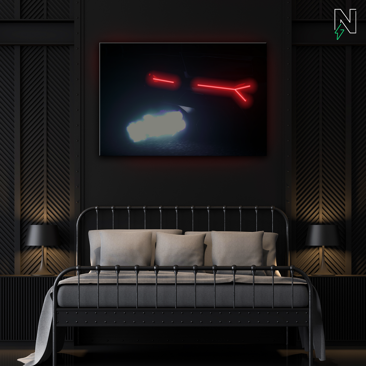 Lamborghini V6 LED Neon Art