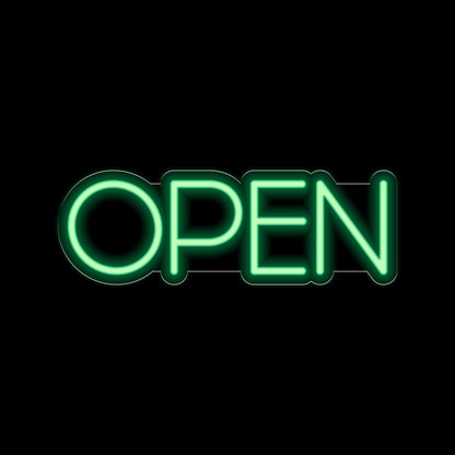 Free Open Neon Sign