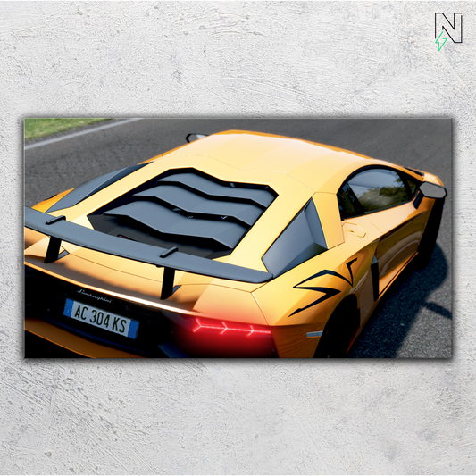 Lamborghini V5 LED Neon Art