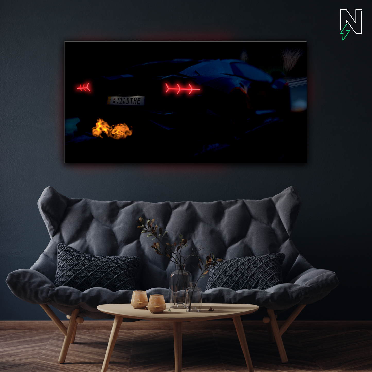 Lamborghini V2 LED Neon Art