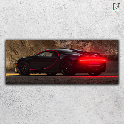 Bugatti V3 LED Neon Art