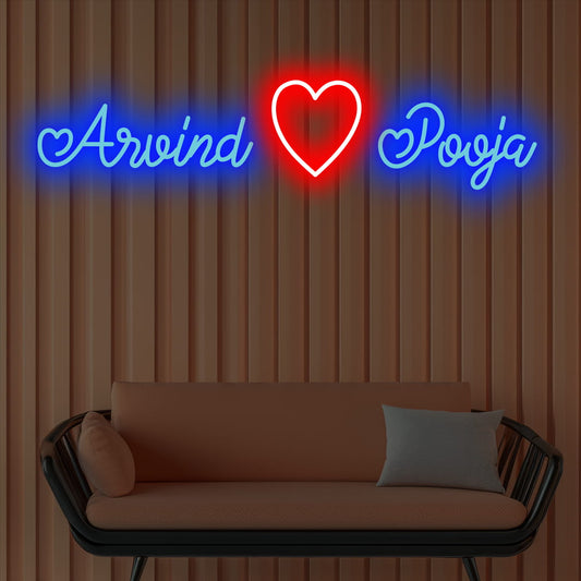 Couple Name Neon Light