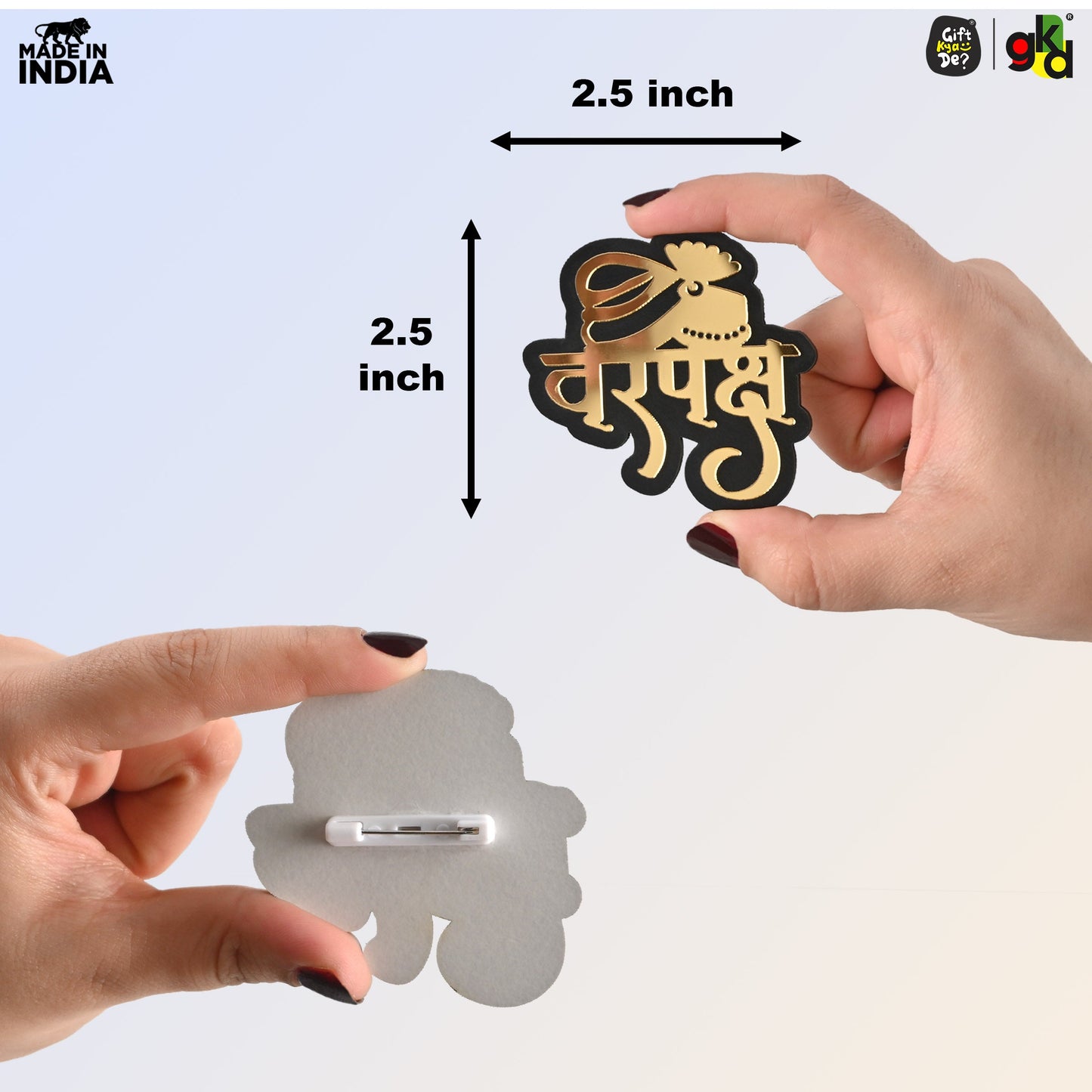 Wedding Badges for Groom & Bride Side | Shaadi Badges for Baaratis & Dulhan Friends | Wedding Party Accessories