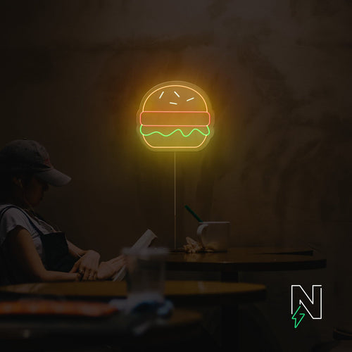Burger Neon Sign