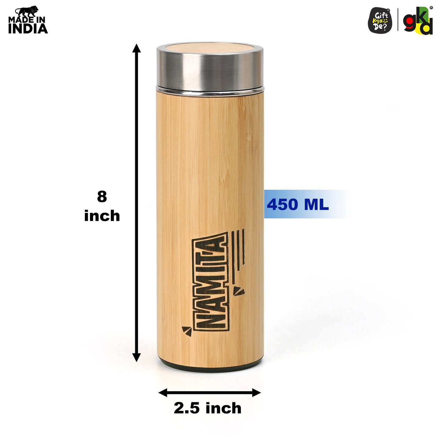 Buy Eco-Friendly Bamboo Water Bottle – Sustainable Hydration Solution & Customized