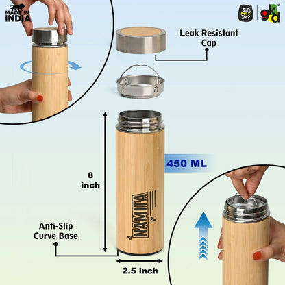 Buy Eco-Friendly Bamboo Water Bottle – Sustainable Hydration Solution & Customized