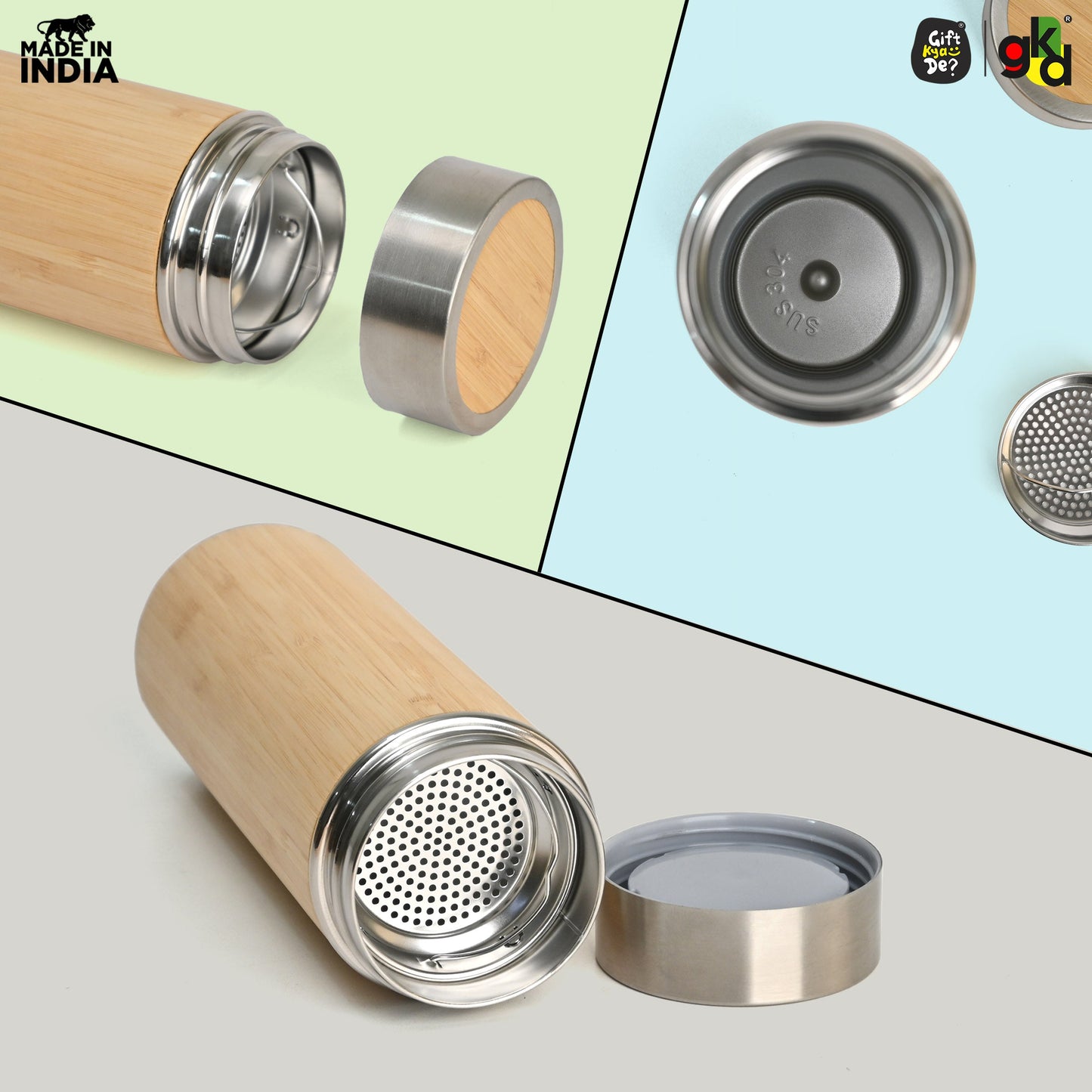 Buy Eco-Friendly Bamboo Water Bottle – Sustainable Hydration Solution & Customized