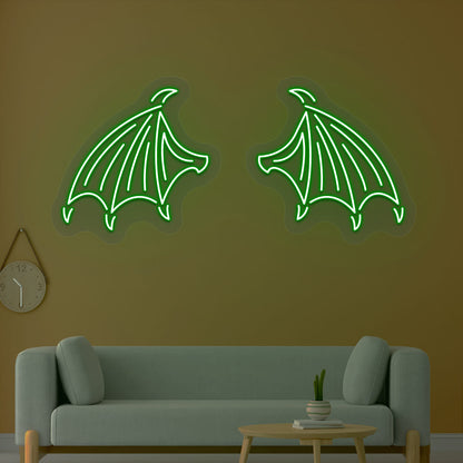 Bat Wings Neon Sign