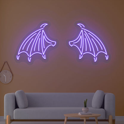 Bat Wings Neon Sign