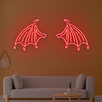 Bat Wings Neon Sign