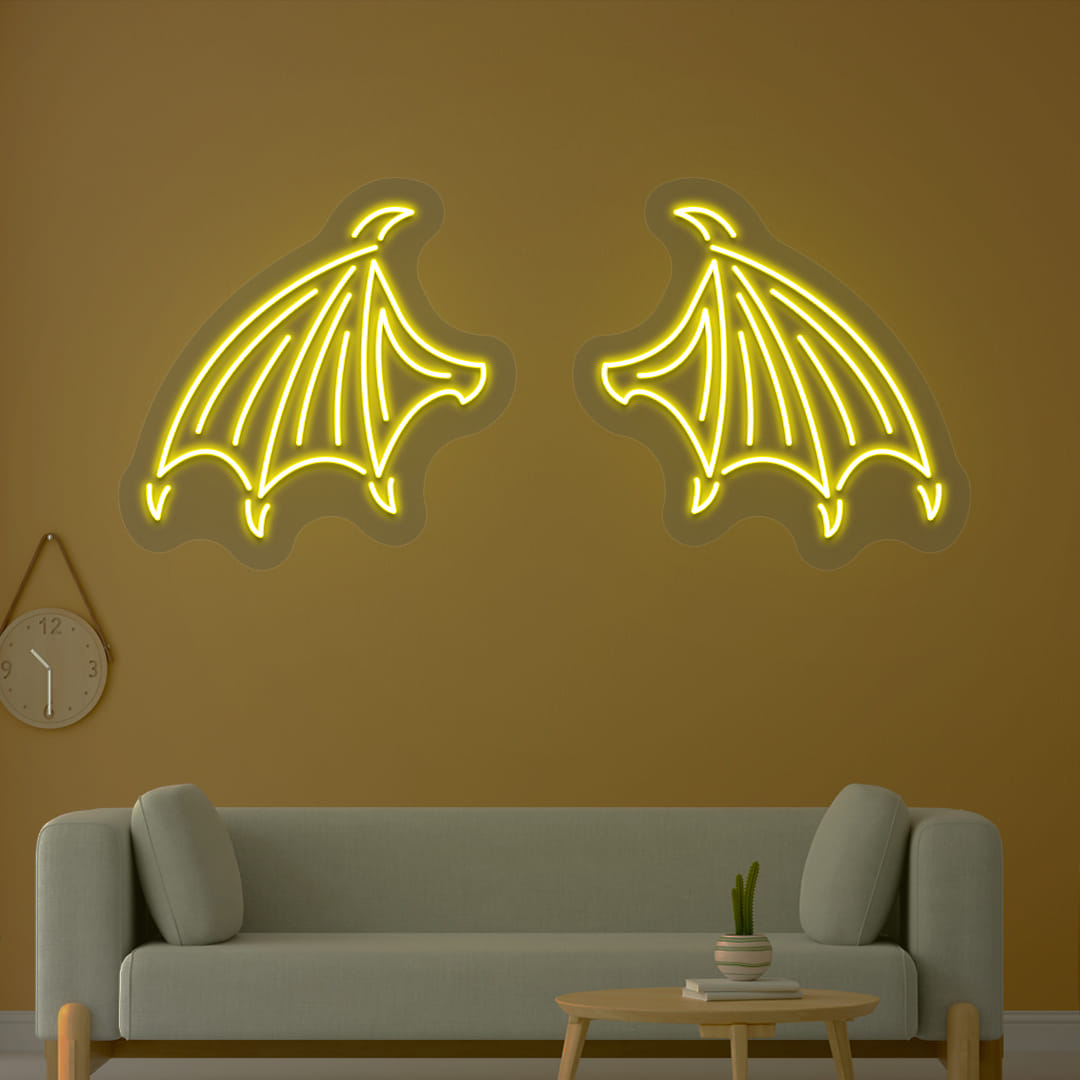 Bat Wings Neon Sign