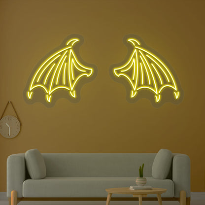 Bat Wings Neon Sign