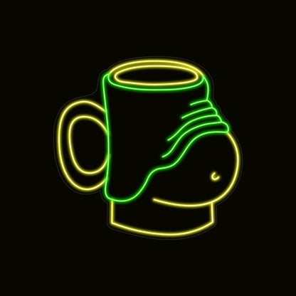 Neon Beer Mug Light Sign